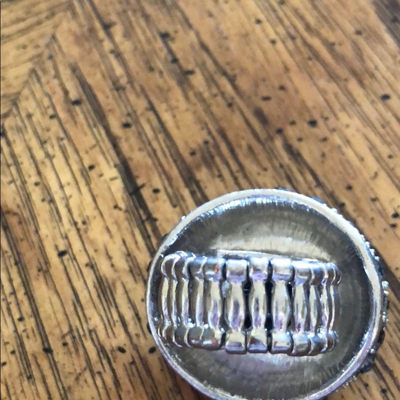 Black stone stretch ring - Picture 3 of 3